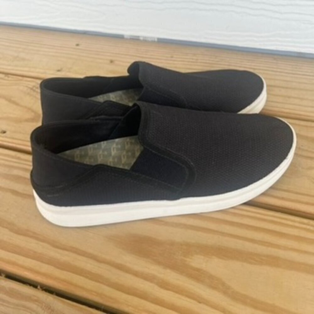 ** OluKai KI'IHELE Women’s Slip On Sneakers Black Mesh Size 10 - Picture 5 of 10